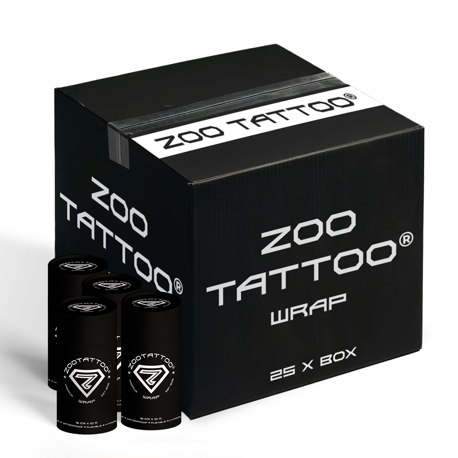 ZOOTATTOO WRAP adhesive tattoo bandage box of 50 with free worldwide shipping